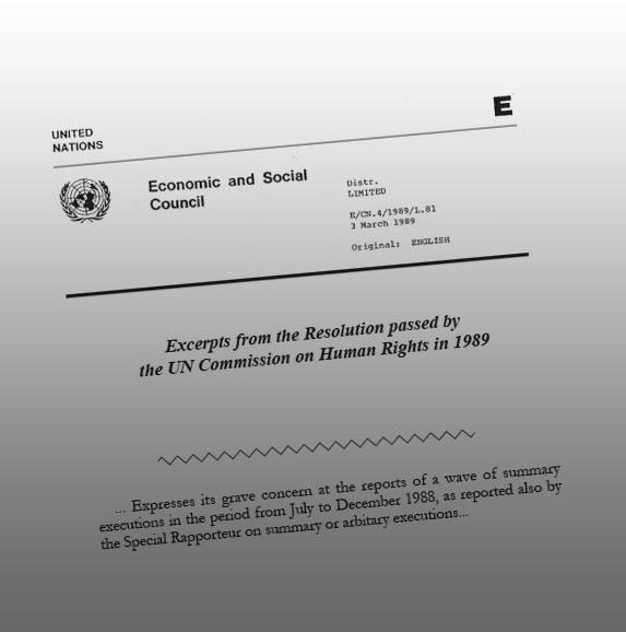 The Resolution of UNHRC 1989