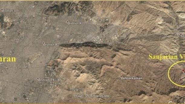 NCRI exposed METFAZ location near Sanjarian Village in 2009.
