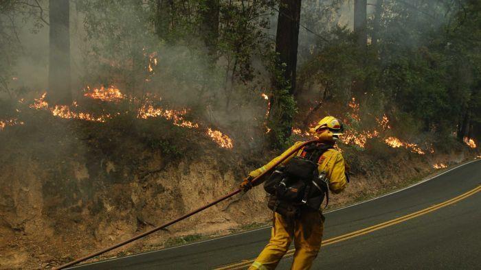 Fires have burned for days near Santa Rosa, California