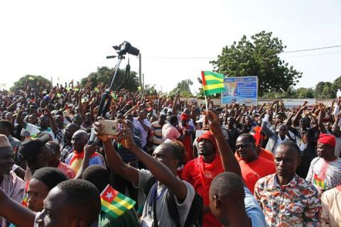 Thousands of people protested in Togo Wednesday in the next phase of a campaign to force out President Faure Gnassingbe, whose dynasty has ruled the West