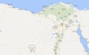 Google map showing the location of Bahariyah Oasis in Egypt.