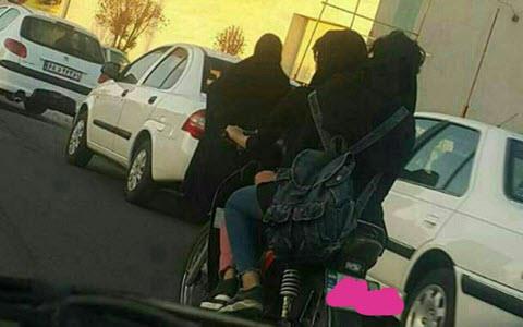 Two girls whose pictures were released in the social media while motorcycling have been identified and arrested