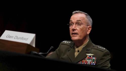 General Joseph Dunford, Chairman of the Joint Chiefs of Staff, testifies before the Senate