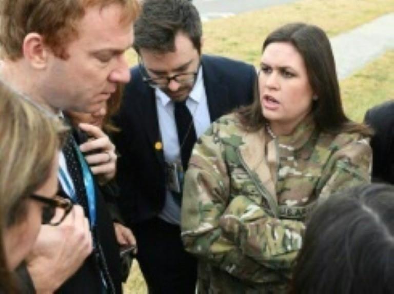 White House press secretary Sarah Huckabee Sanders had told reporters that Trump was headed for the DMZ