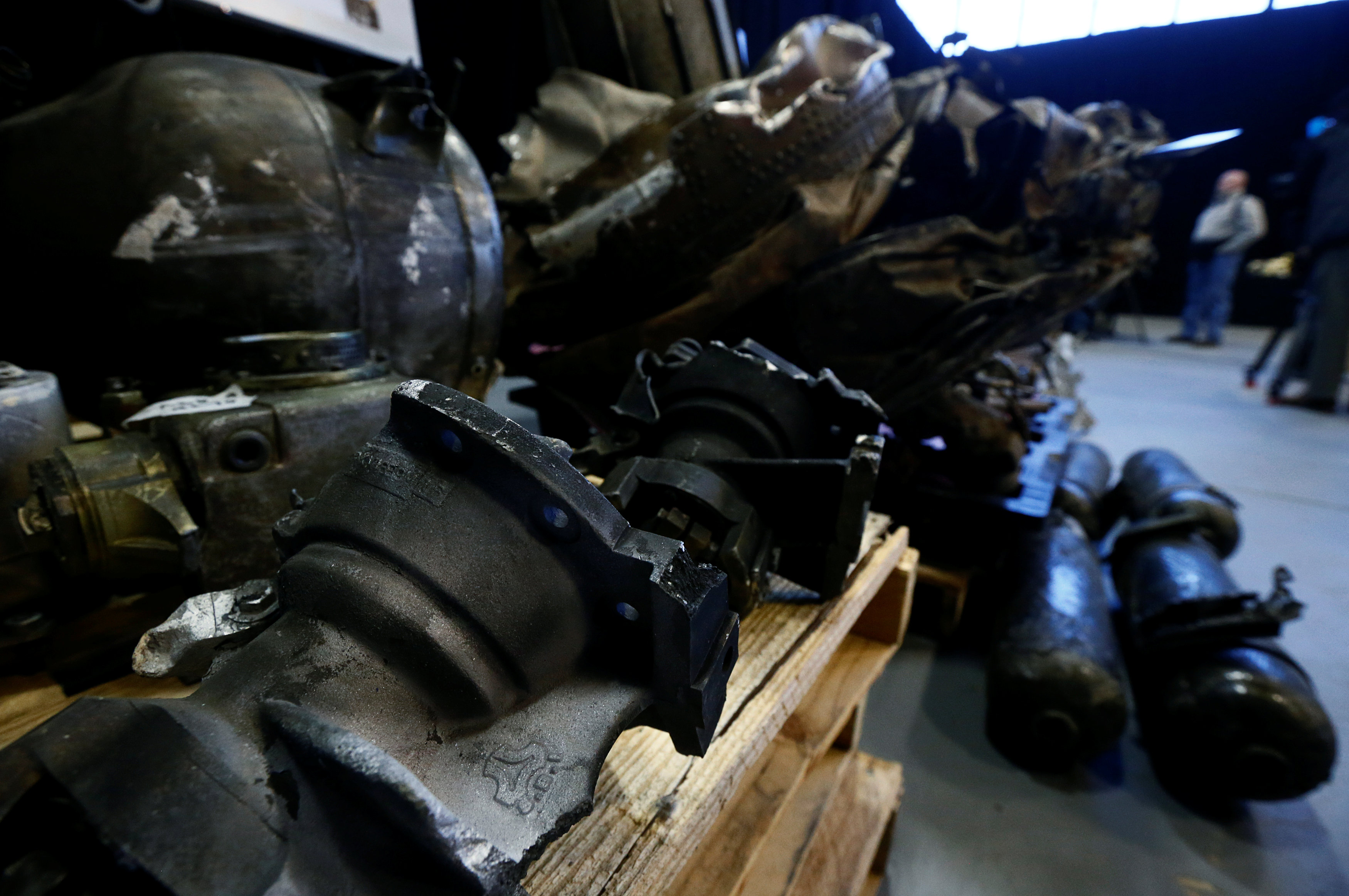 The jet vanes that help steer the missile’s engine and on the circuit board helping drive its guidance system. It also said the missile’s unique valve-design was only found in Iran.