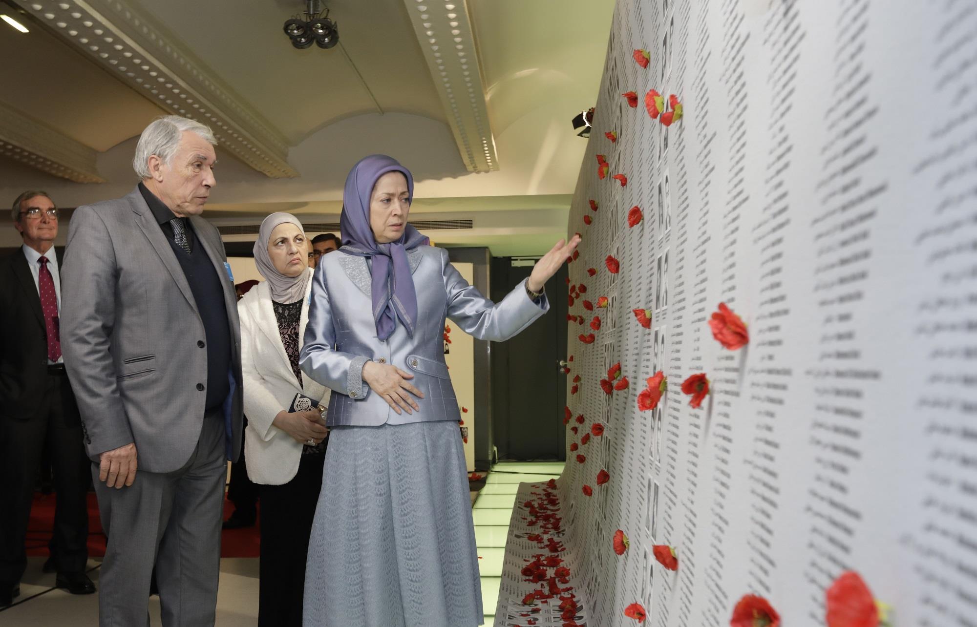  Rajavi said, 'the mullahs are besieged with crisis at home and public discontent is expanding, putting the regime’s overthrow within reach.' (Supplied)