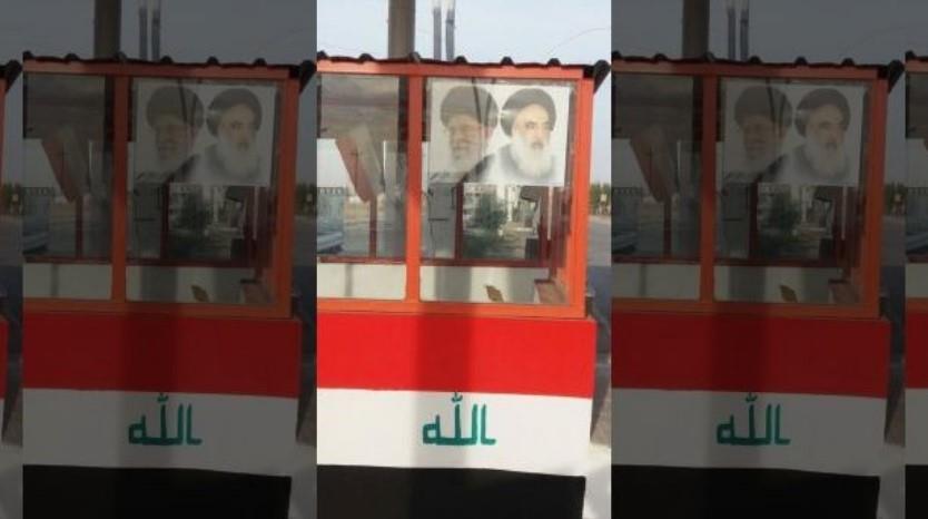 Christian locals say this checkpoint, up until just weeks ago, had a picture of the Virgin Mary, but it was replaced with images of the Iranian Supreme Leaders