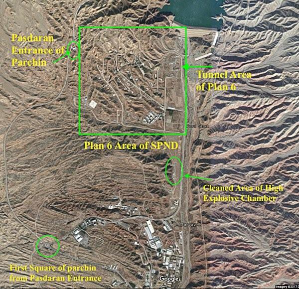NCRI claims satellite images of the military base at Parchin show Iran is weaponizing nukes