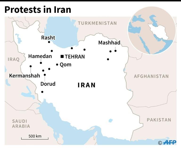 Iranian cities hit by protests