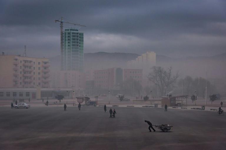 The public square in the North Korean city of Rason, a key trading hub with nearby Russia and China