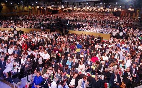 tens of thousands of Iranian dissidents gathered on July 1, 2017