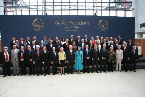 The rally was organized by the People’s Mojahedin Organisation of Iran (PMOI-MEK)
