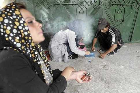 Methamphetamine addicts in Iranian women