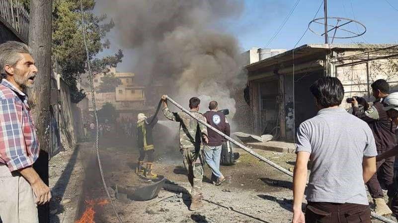 Car bomb blast kills, injures civilians in Aleppo's Azaz - July 13, 2017 