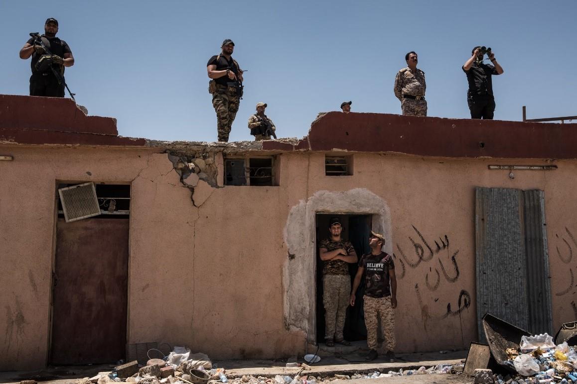 Shiite militiamen in Baiji. As it did with Hezbollah in Lebanon, Iran is trying to shift the militias it’s backed in Iraq to positions of political power.