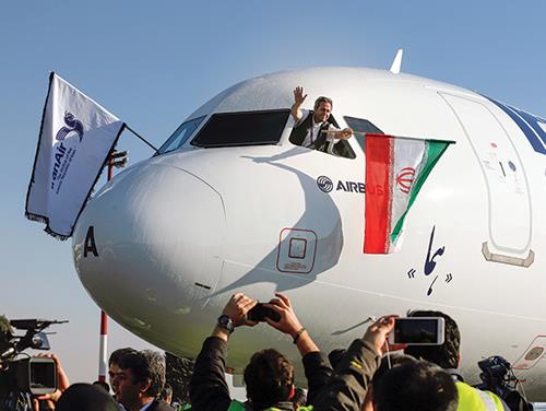 The first Boeing passenger aircraft in the frame contract with Iran arrived in Tehran