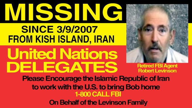 The F.B.I. poster advising of Mr. Levinson's disappearance. Credit F.B.I.