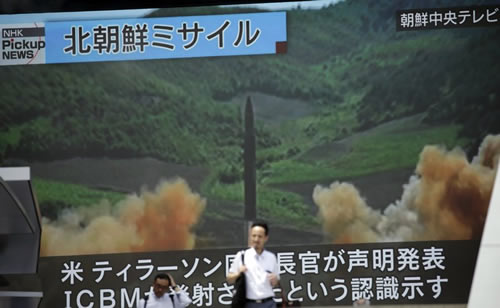 North Korea launched a missile on Tuesday and announced that it was an intercontinental ballistic missile