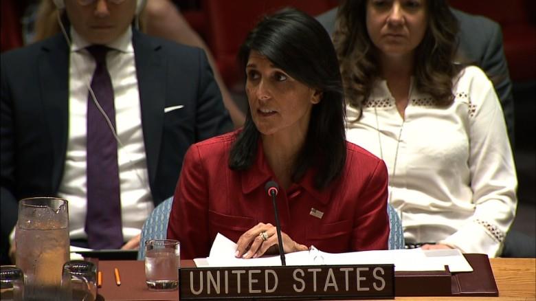 America’s UN Ambassador Nikki Haley spoiled the party by listing Iranian violations of Security Council