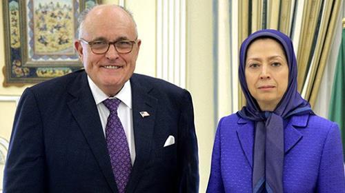 Maryam Rajavi and Rudy Giuliani 