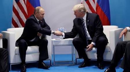 President Donald Trump met with Russian President Vladimir V. Putin at the G20 summit in Hamburg, Germany, on Friday