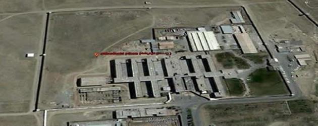An aerial view of Gohardasht prison located outside Karaj city