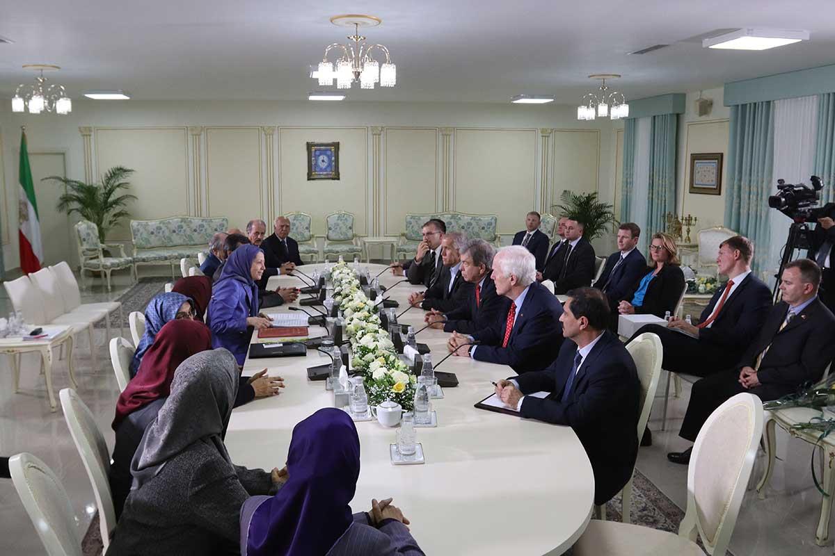 A senior delegation of US senators met with Maryam Rajavi at MEK headquarters in Tirana, Albania