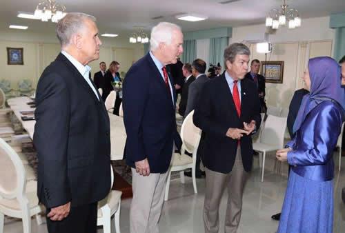 (From right to left) Senators Roy Blunt (R-MO), John Cornyn (R-TX), and Thom Tillis (R-NC).