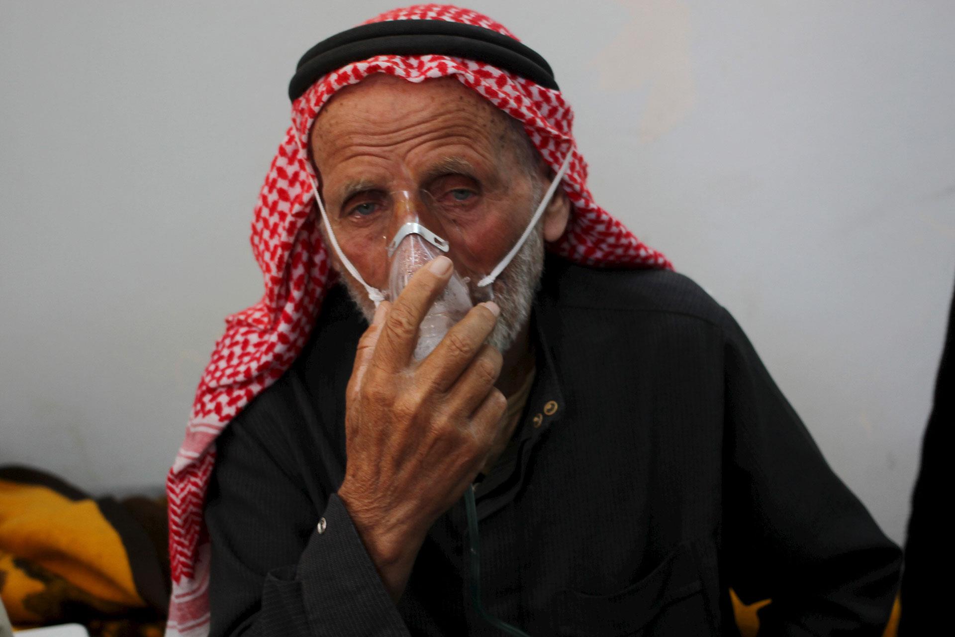 SUFFERING: The aftermath of a chlorine gas attack on Kansafra village in May, 2015. REUTERS