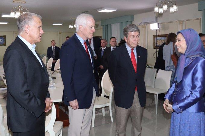Iranian Resistance president elect meeting high level US Senators in Albanian Capital 