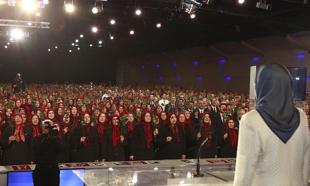 Maryam Rajavi at a ceremony marking the 1988 massacre of 30,000 political prisoners in Iran