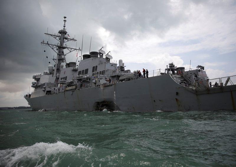 The US Navy guided-missile destroyer USS John S. McCain