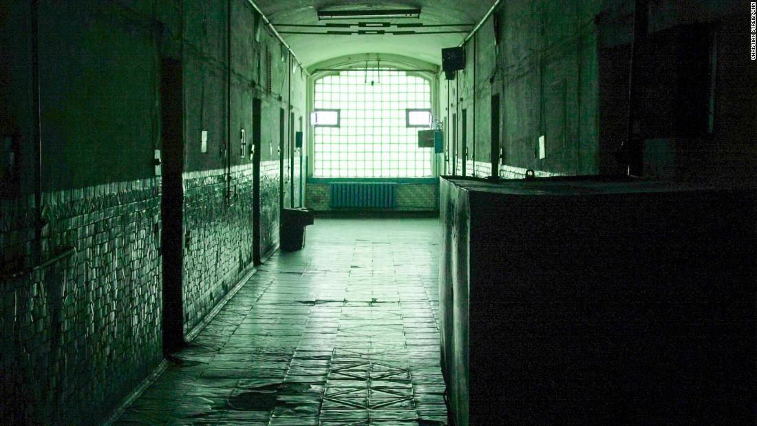 The hallway to the cell where X5 is serving out his 8-year sentence in Ukraine
