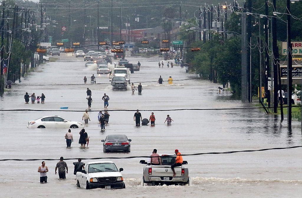 Flood-hit Houston, the fourth-largest US city, was among the areas hardest hit as Harvey deluged the state of Texas