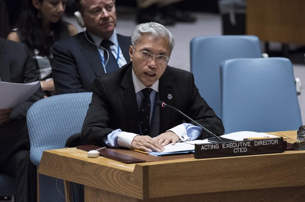 Weixiong Chen, Deputy Executive Director of the Counter-Terrorism Committee Executive Directorate (CTED), addresses the Security Council meeting on ‘Preventing Terrorists from Acquiring Weapons