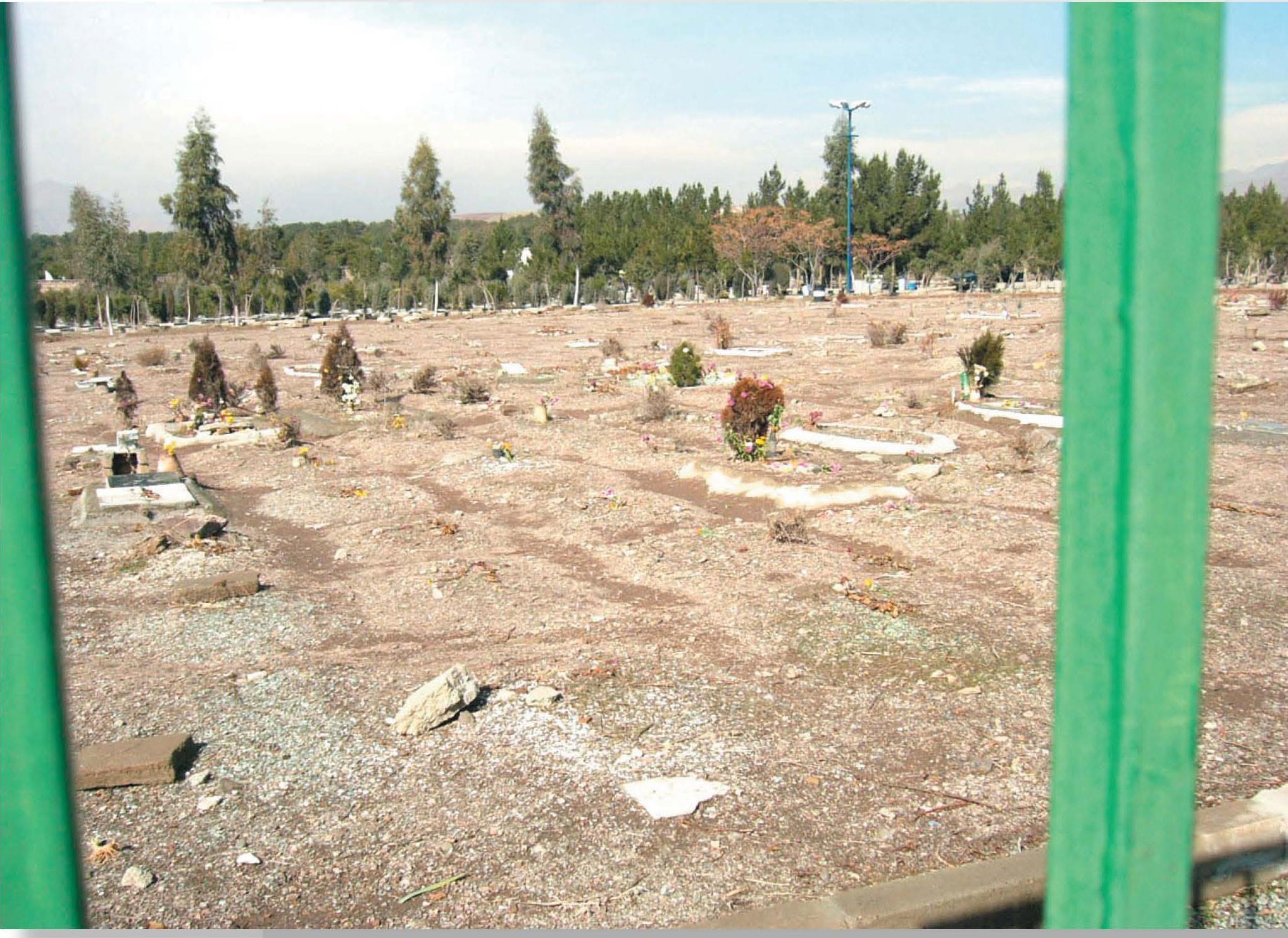  A site of a mass grave for some of the victims of the 1988 massacre of political prisoners in Iran