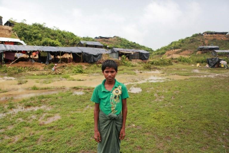 Jamal Hussain, a 12-year-old Rohingya refugee, said his five older brothers were cut down by machine gun fire in Aung Sit Pyin village in Myanmar 