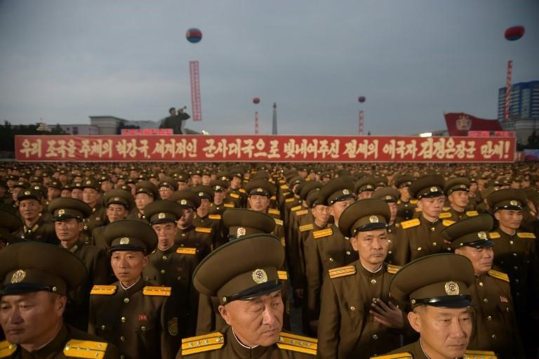 The United States and its allies have been angered by North Korea's nuclear and missile test, but they have been greeted with joy in Pyongyang where the military held a mass rally in honor of atomic scientists