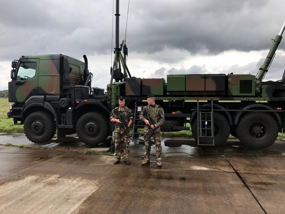 French soldiers attend the Aurora 17 military exercise in Gothenburg, Sweden September 13, 2017.