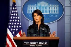 U.S. Ambassador to the UN, Nikki Haley attends the daily briefing at the White House in Washington, U.S., September 15, 2017.
