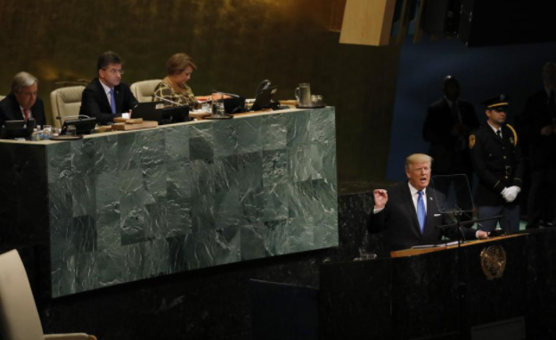 U.S. President Donald Trump addresses the 72nd United Nations General Assembly at U.N. headquarters in New York, U.S., September 19, 2017. U.S. President Donald Trump addresses the 72nd United Nations General Assembly at U.N. headquarters in New York, U.S., September 19, 2017.