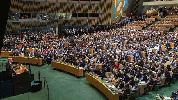 President Donald Trump speaks during the 72nd session of the United Nations General Assembly at U.N. headquarters, Tuesday, Sept. 19, 2017