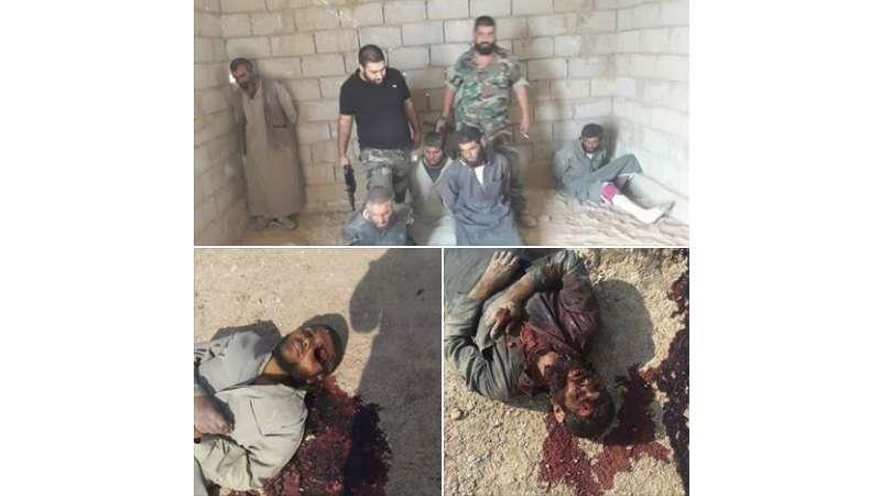 Assad terrorist carries out ISIS-like summary execution against civilians