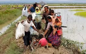 a military counter-offensive have killed at least 400 people and triggered the exodus of villagers to BangladeshBangladeshi border guards 