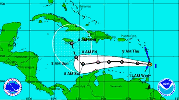 Gif shows Hurricane Irma's way that pummeled the north coast of Cuba Saturday, inflicting 'significant damage' in the US state of Florida for a direct hit from the monster storm