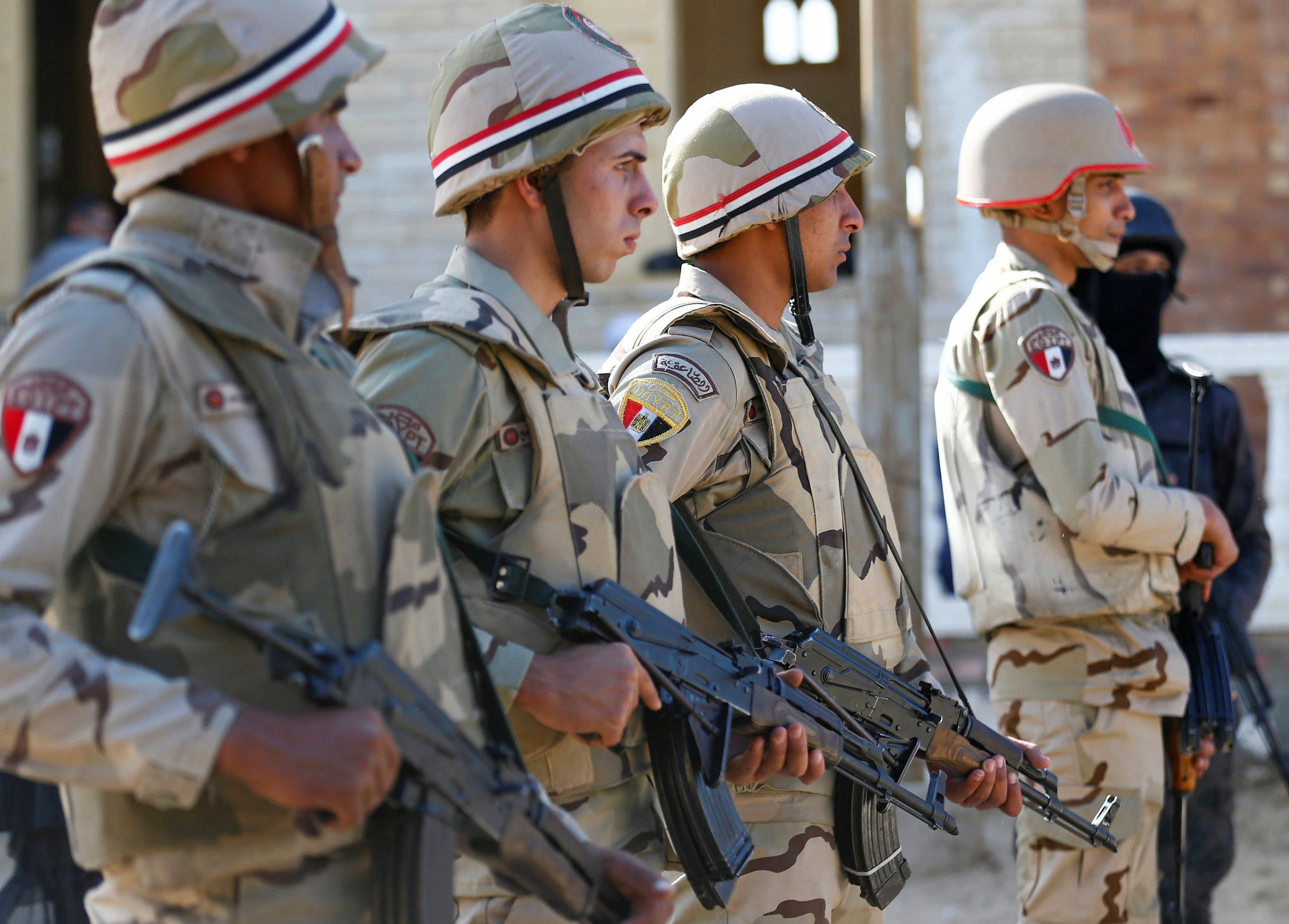 Egypt troops in north Sinai. 