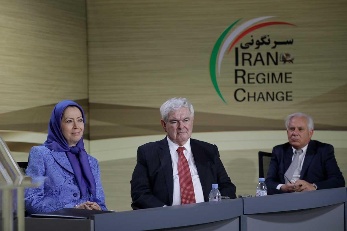  Maryam Rajavi, Newt Gingrich and Senator Robert Torricelli