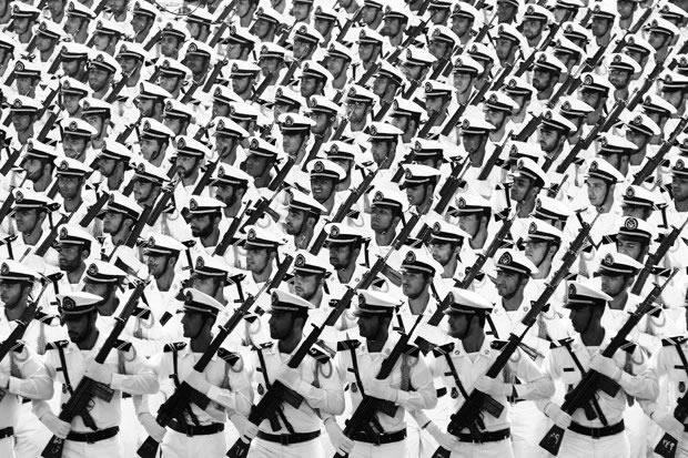 REVOLUTIONARY GUARD: Iran's hardline army has warned of an 'iron fist' to crush protests