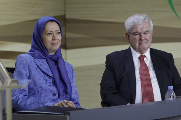 OPPOSITION: Newt Gingrich praised PMOI leader Maryam Rajavi