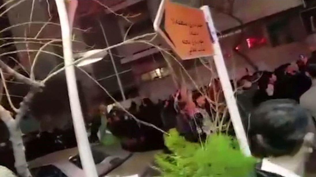Iranians shout 'death to the dictator'